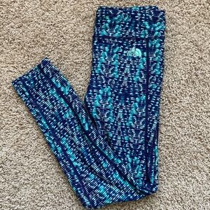 The North Face leggings teal/navy